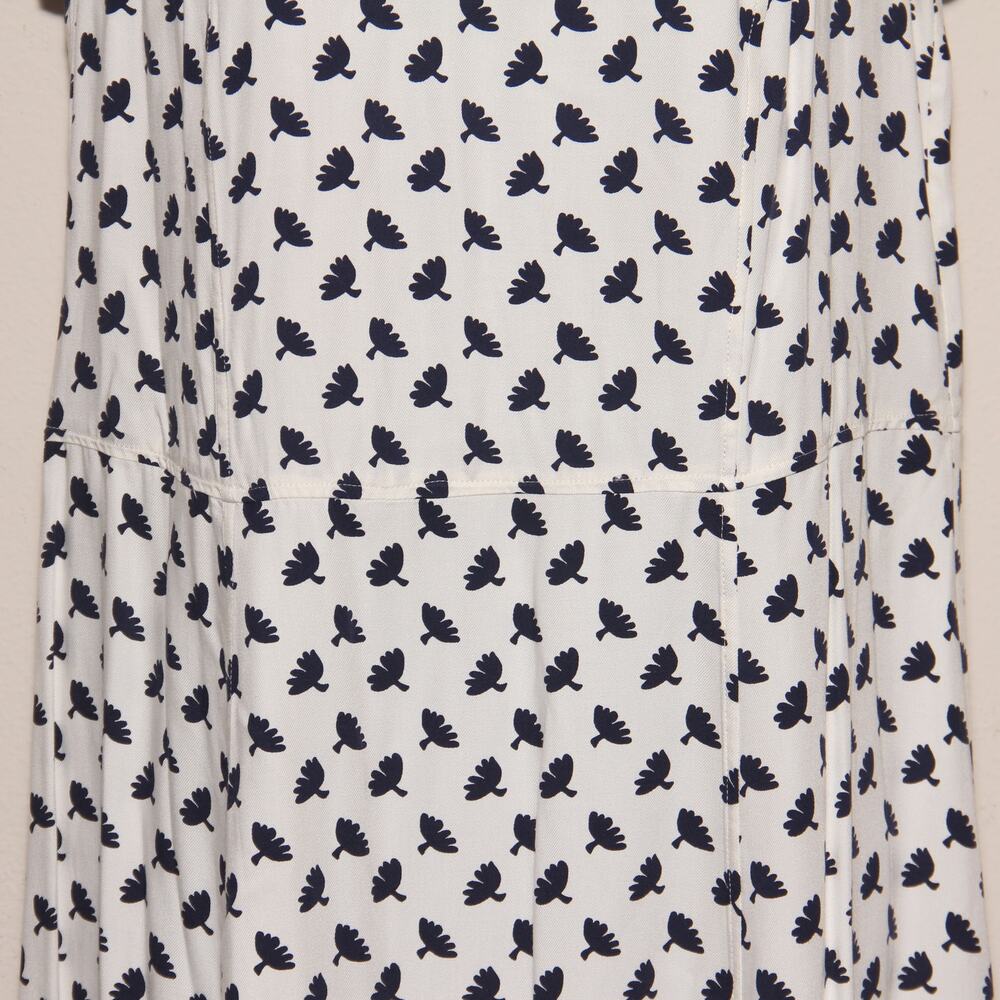 Boden Victoria A-Line Dress Bird/Floral Print Siz… - image 4